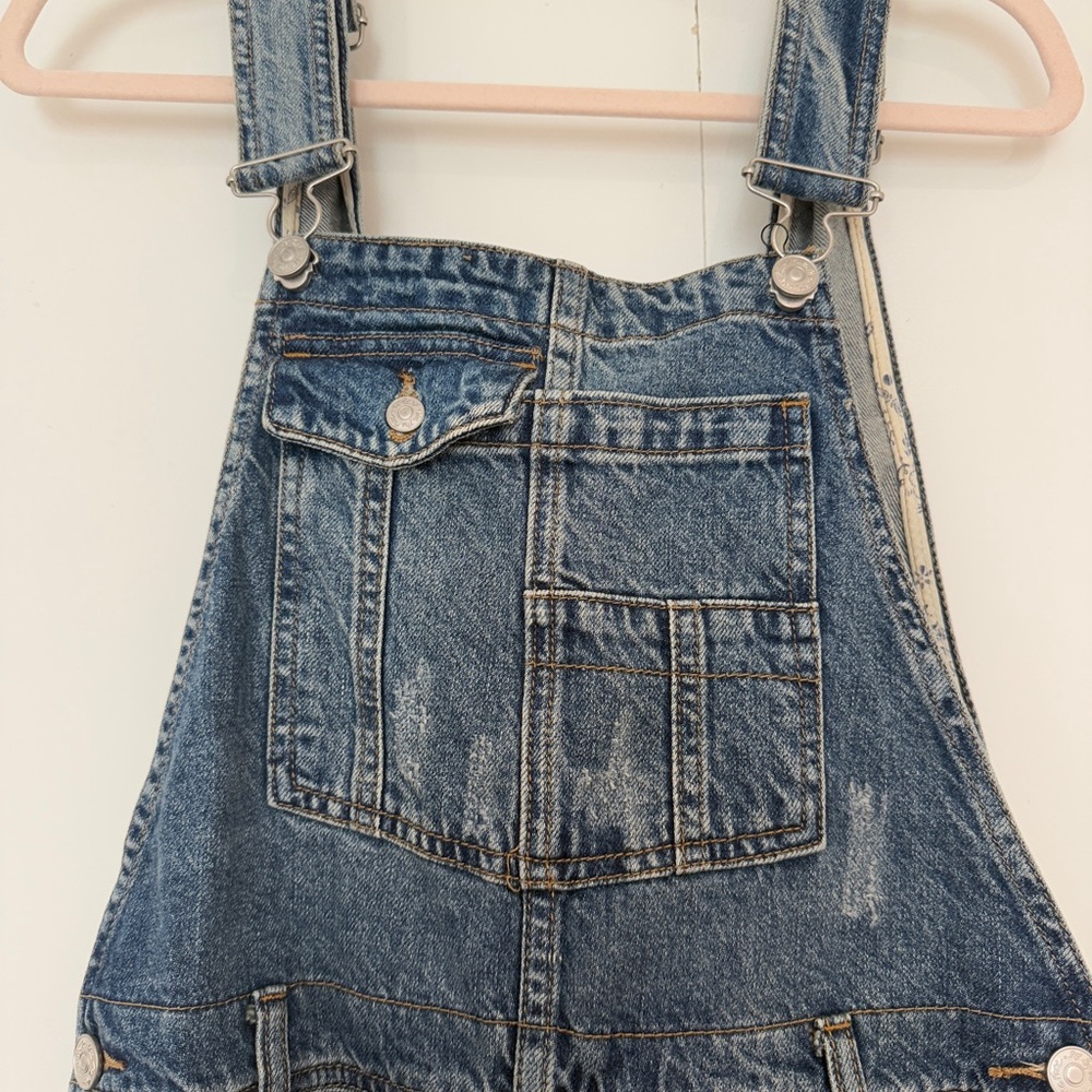 We The Free Blue Denim Overalls - Picture 2 of 5